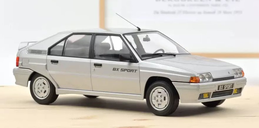 CITROEN BX Sport - Limited 400 - 1985 - silver - Norev 1:18