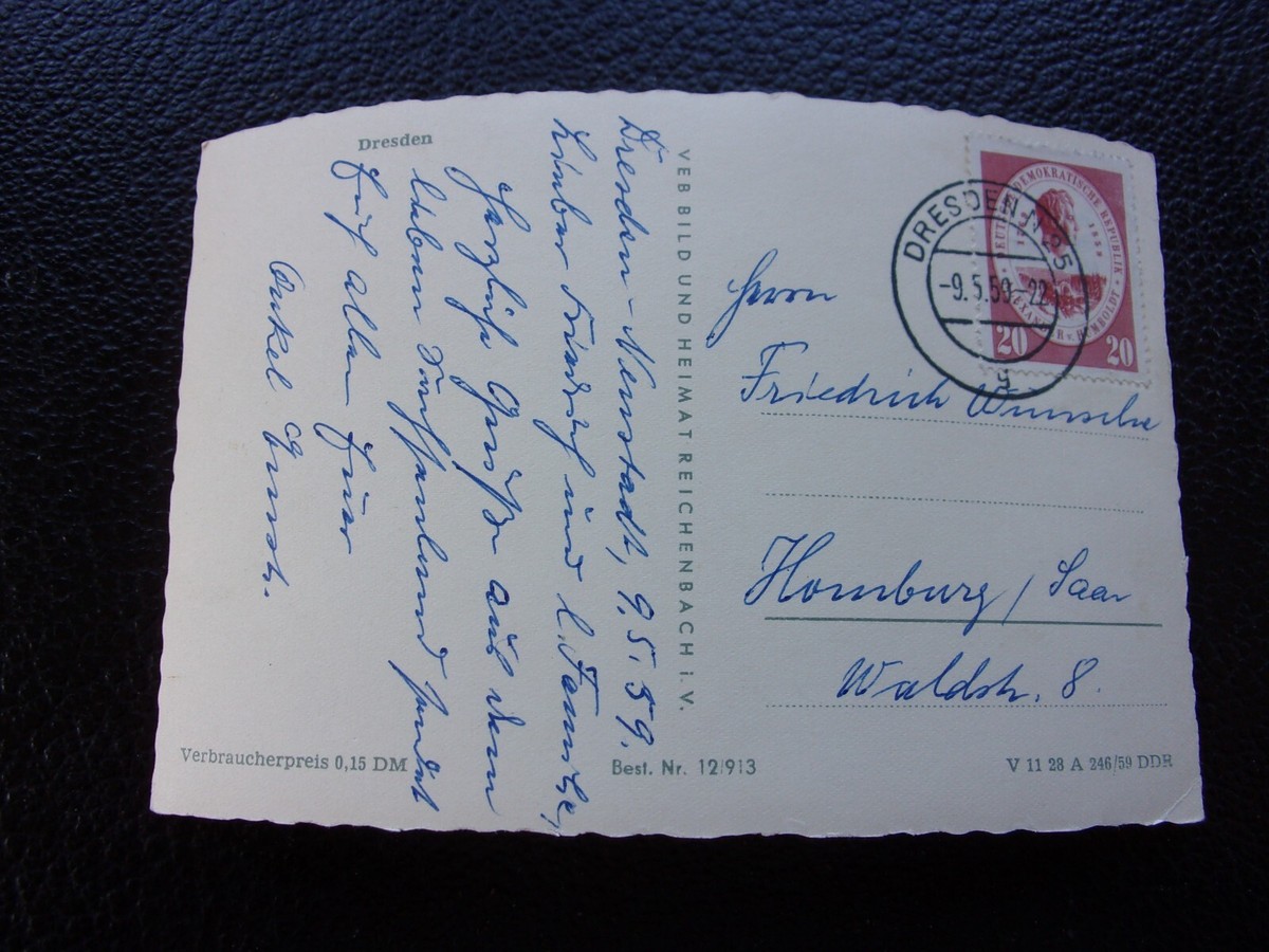 Ancienne Carte Postale AK Dresde Stallhof Johanneum Gondole De Pillnitz