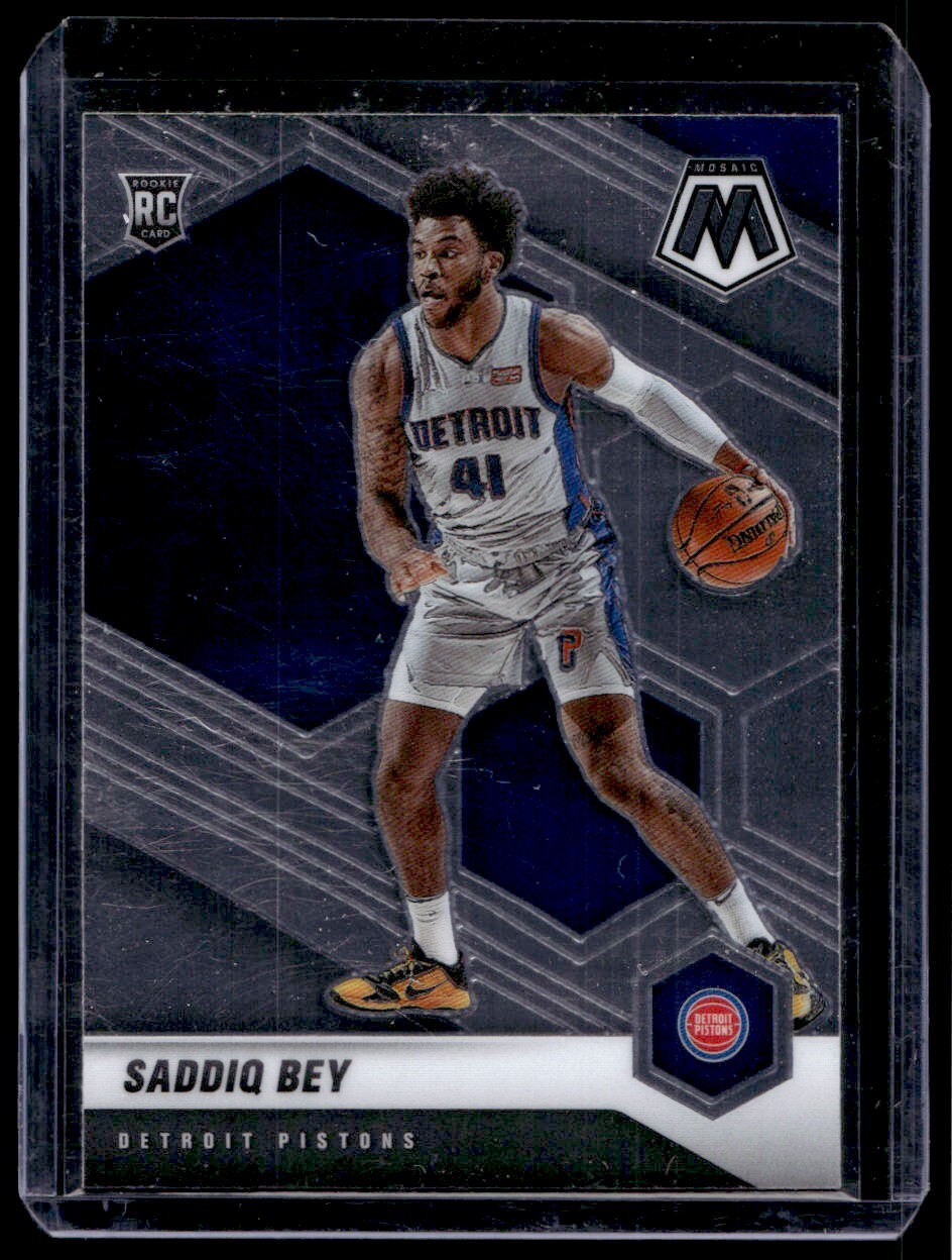 2020-21 Panini Mosaic Saddiq Bey Rookie Detroit Pistons #209