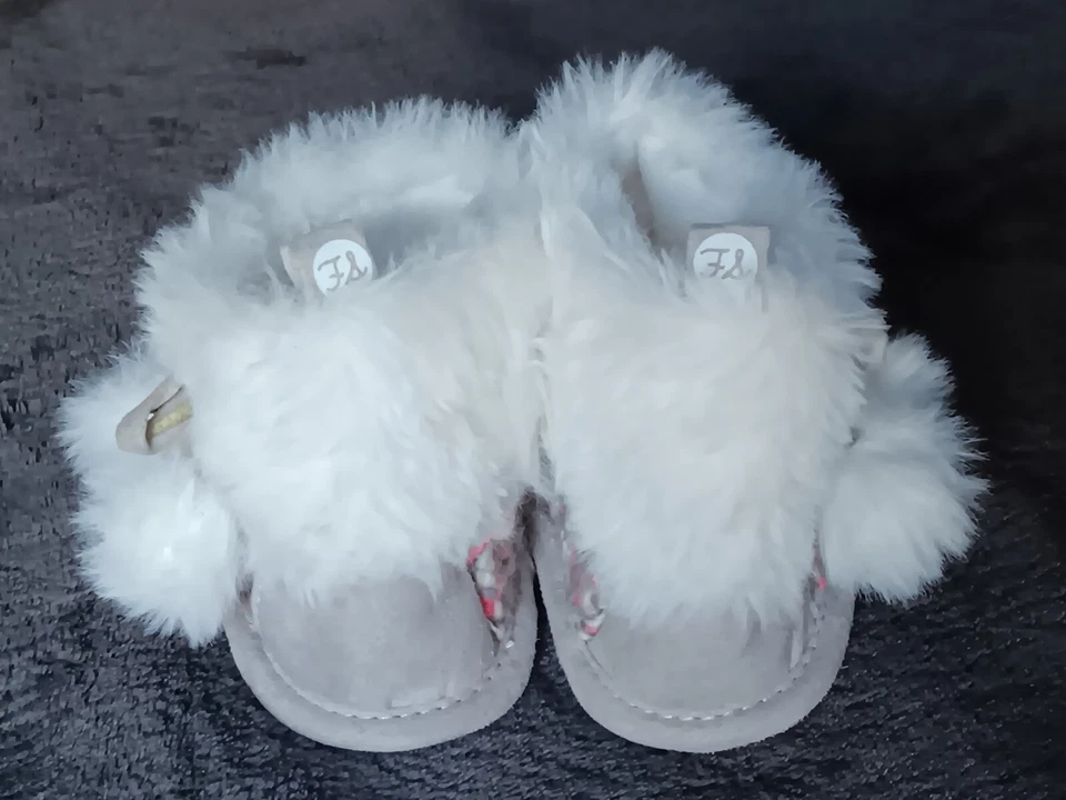 Botas Talla 4 Primeros Pasos Stepping Stones Niña Bebé Tobillo Tejido con Piel Fuax Foto 2 de 4