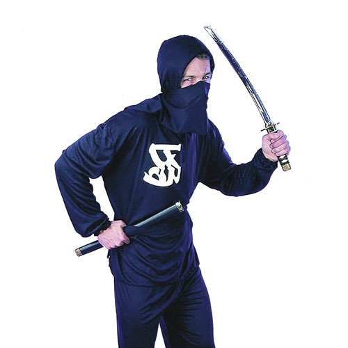 Costume Carnevale Ninja Adulto Uomo Taglia unica 52-54 Originale Ciao 62120 - Foto 2 di 4
