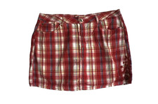 FADED GLORY Women Skort Sz MISSY 14 Originals Shorts Skirt Plaid Academiar Y2K