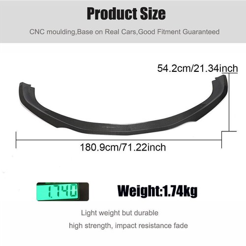 Real Carbon Front Bumper Lip Spoiler Body Kit For Bentley Continental 2012-2016 - Picture 10 of 12