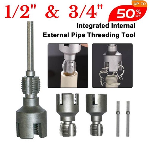 Integrated Internal&External Pipe Threading Tool, PVC Pipe Thread Cutting-\Tool