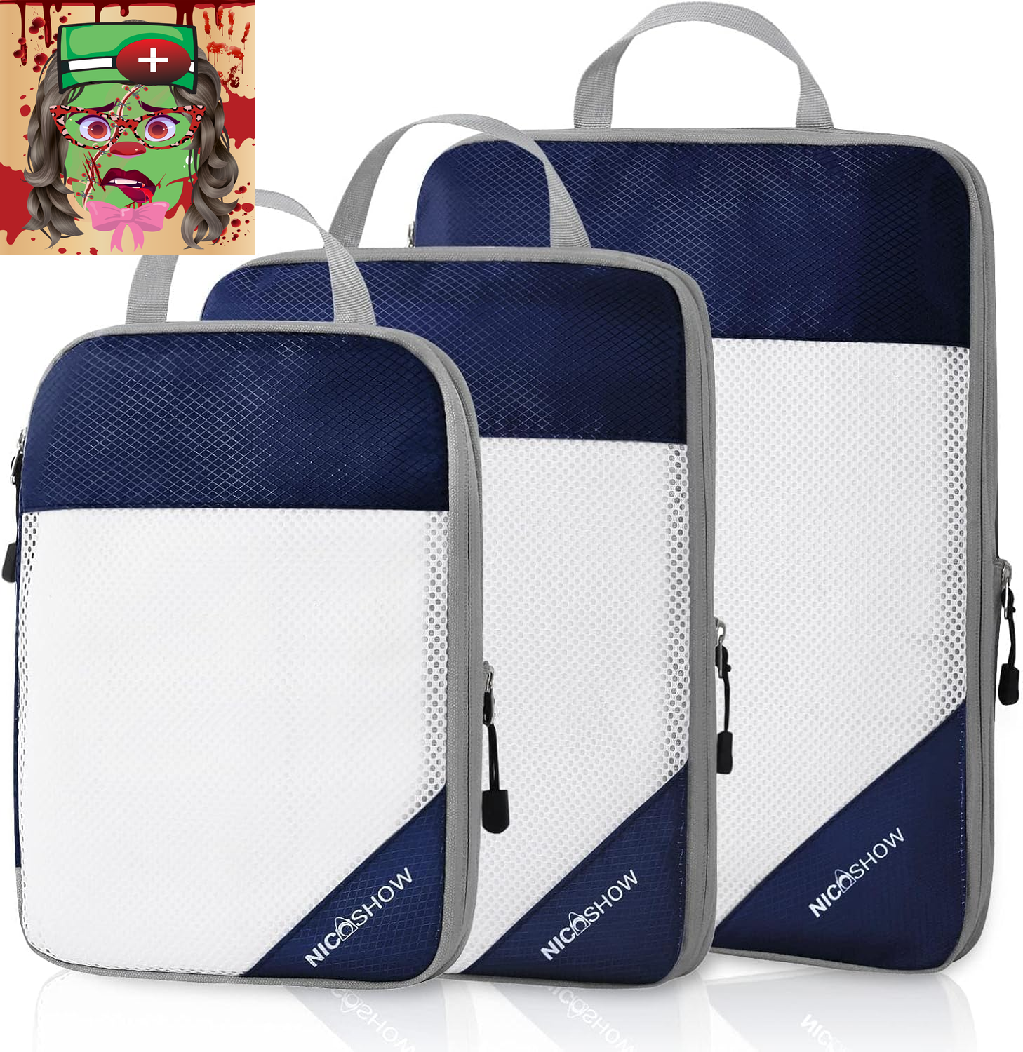 Compression Packing Cubes for Travel, Packing Cubes Compression Travel Essential-image