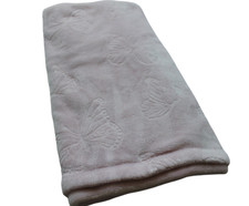 SL Home Fashions Light Pink Fleece Butterfly Baby Blanket Infant Girls Soft 2020