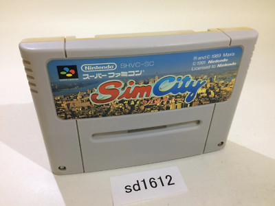 スーパーファミン SD1612 Sim City SNES Super Famicom Japan | eBay
