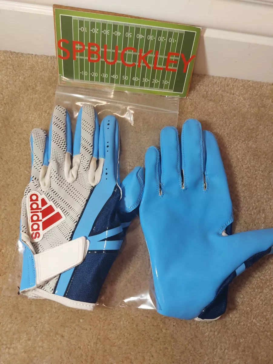 ADIDAS ADIZERO 6.0 NFL RECEIVER FOOTBALL GLOVES, ADULT XL, SKY BLUE, | eBay