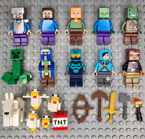 Lego Minecraft Minifigures Lots and Accessories - Picture 10 of 21