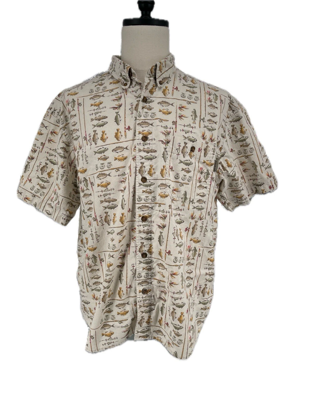 Woolrich Men's Birch Freshwater Fly Fishing Vtg Button Up Shirt Large L
Opens in a new window or tab
