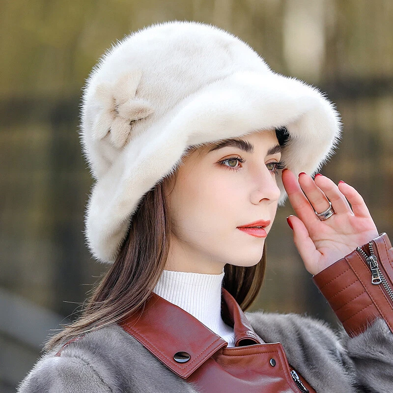 Fur sales bowler hat