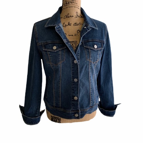 Edmond Lori Ross Denim Jean Jacket Size 