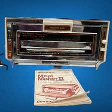 VTG Proctor Silex Meal Maker II Toaster Oven Broiler Chrome 0235W A0813 TESTED