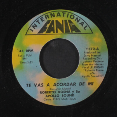 ROBERTO ROENA Y SU APOLLO SOUND: te vas a acordar de mi / se pone bueno 7''