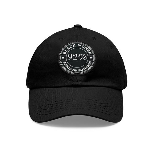 Black Women I Am The 92 Percent Inspirational Leather Patch Cap Gift for her - Picture 14 of 28