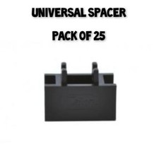 Black 15mm 22mm 28mm Single Pipe Lock Clip & Pipe Spacer Like Talon Pk 25 50 100