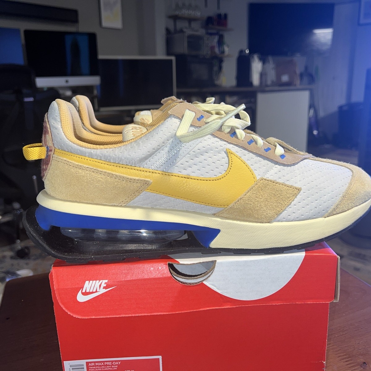 NIKE AIR MAX PRE DAY TWINE-POLLEN-LIGHT BONE SZ 13 [DO2381 