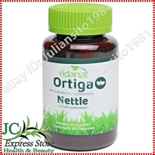 NETTLE CAPSULES URINARY ARTHRITIS SEASONAL ALLERGIES ORTIGA 60 CAPSULES VIDANAT