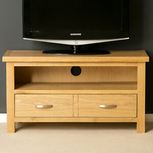 London Oak Small Tv Stand Light Oak Tv Unit Solid Wood Tv