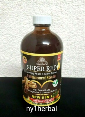 Super Red Ginsing Roots & Ginko Biloba Enhancement Booster By Essential Palace