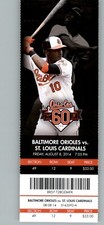St. Louis Cardinals vs Baltimore Orioles 8/182014 Full Ticket  - Frank Robinson	