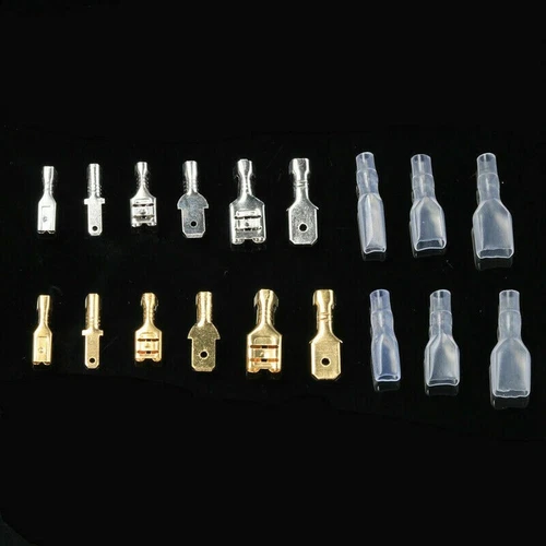 540-tlg Flachstecker Set Kabelschuhe Sortiment Quetschverbinder Flachsteckhülsen - Bild 10 von 14