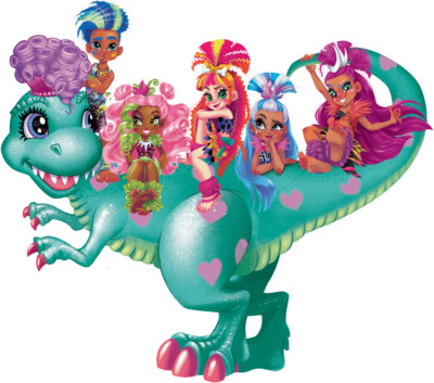 Cave Club 8-10'' Poseable Prehistoric Fashion Doll with Dinosaur Pet & Accessory