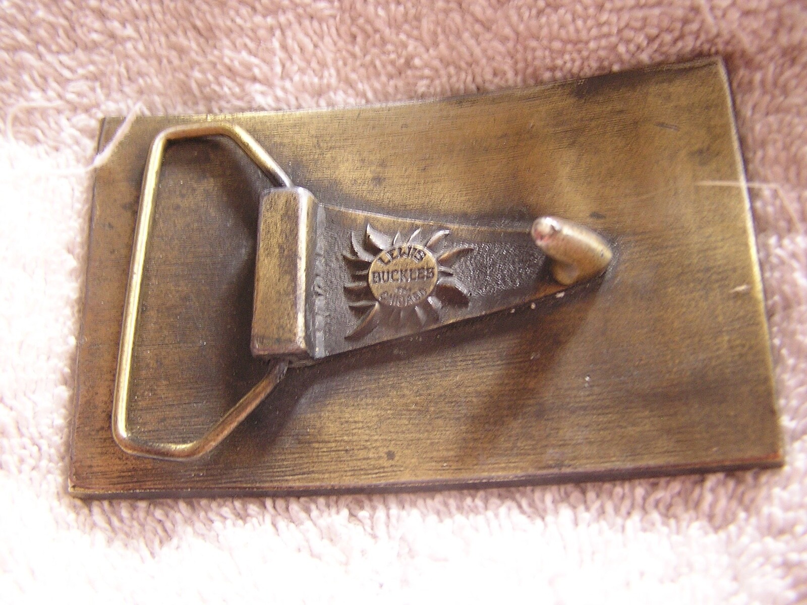Vintage Belt Buckle Lewis Buckles Chicago Tinley's Fightin Titans eBay