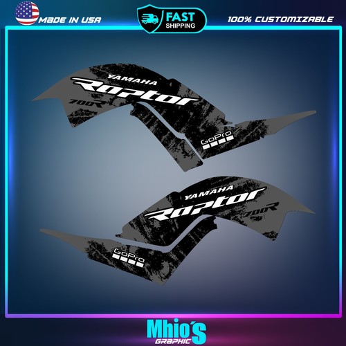 Yamaha Raptor 700 700R graphics kit 2013 2014 2017 to 2023 decals stickers atv - Picture 2 of 3
