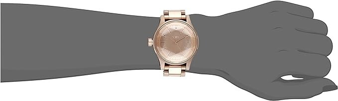 Nixon A409897 Women's Facet 38 Rose Gold-Tone Stainless Steel
