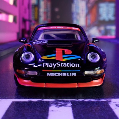 Hot Wheels Elite 64 Porsche 911 GT2 EVO 993 PlayStation Motorsport