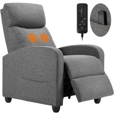 Massage Recliner Chair for Adults, Adjustable Home Theater Seating with Lumba...