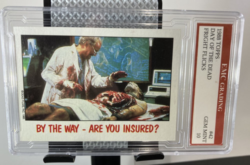 1988 Topps Fright Flicks # 42 DAY OF THE DEAD GRADED 10