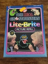 Vintage 1986 The Real Ghostbusters Lite-Brite Picture Refills. 6 Included