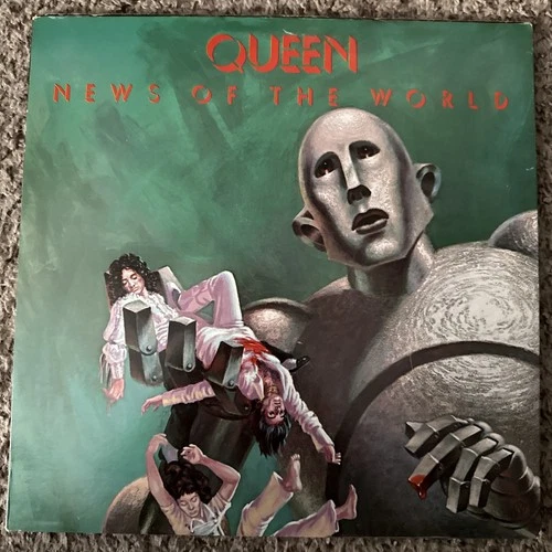 Queen 1977 News of the World Elektra 6E-112 LP Vinyl Record