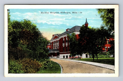 #ad #ad Muskegon MI Michigan Hackley Hospital Vintage Postcard $0.99