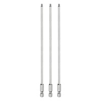 "3Pcs Kugelkopf-Innensechskant-Schraubendreher-Bit 3Mm 1/4\" Sechskantschaft 200Mm"