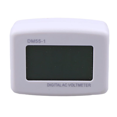 Generic DM55-1 Blue LCD Digital Voltage Meter Voltmeter LED AC 100-300V US Plug