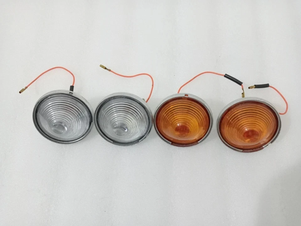 WILLYS JEEPs CJ-3B CJ3 CJ5 CJ6 Parking Turn Signal Clear & Orange Light |Fit For - Image 3 of 4