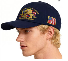Baseball Cap United States 250th Anniversary Hat Suitable for Multiple Occasion