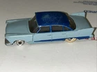 VINTAGE DINKY TOYS CAR 1958 PLYMOUTH PLAZA, LIGHT AND DARK BLUE Loose Used