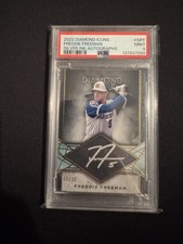 2022 Topps Diamond Icons Freddie Freeman #SI-FF Silver Ink Auto /25 PSA 9 Braves