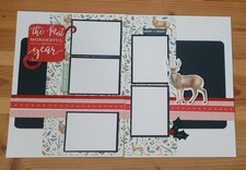 CTMH Christmas Scrapbooking Layouts - 8.5 X 11 double set of 5 - ScrapAttic