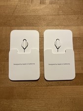 2 Pack Genuine Apple OEM Sim Card Removal Eject Pin Tool iPhone iPad Cell Phone