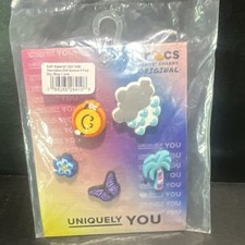 Crocs Jibbitz Shoe Charms Summer Nature 5 Pack Cloud Butterfly Palm Flower Sun