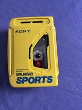 Sony Walkman Sports WM-AF54 Yellow Cassette Player Tested Works No Window