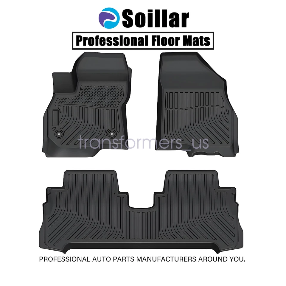 TPE Floor Mats Liners Fits 2017 2018 2019 2020 2021 2022 2023 Chevy Bolt EV New - Image 2 of 4