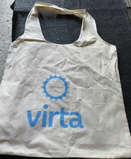 Virta Health Reusable Shopping Bag Blue Logo Virta 16" x 15" Bags Virta