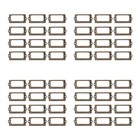 4 Stück 12 Metall-Bürobibliothek Aktenschubladenschrank Etikettenhalterrahmen