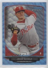 2013 Bowman Draft Top Prospects Chrome Blue Wave Refractor Jesse Biddle 0f8